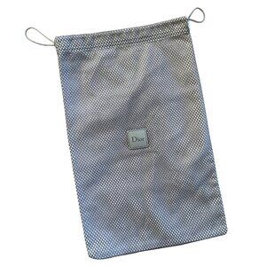 DIOR MEN SHOE DUST BAG GREY WHITE